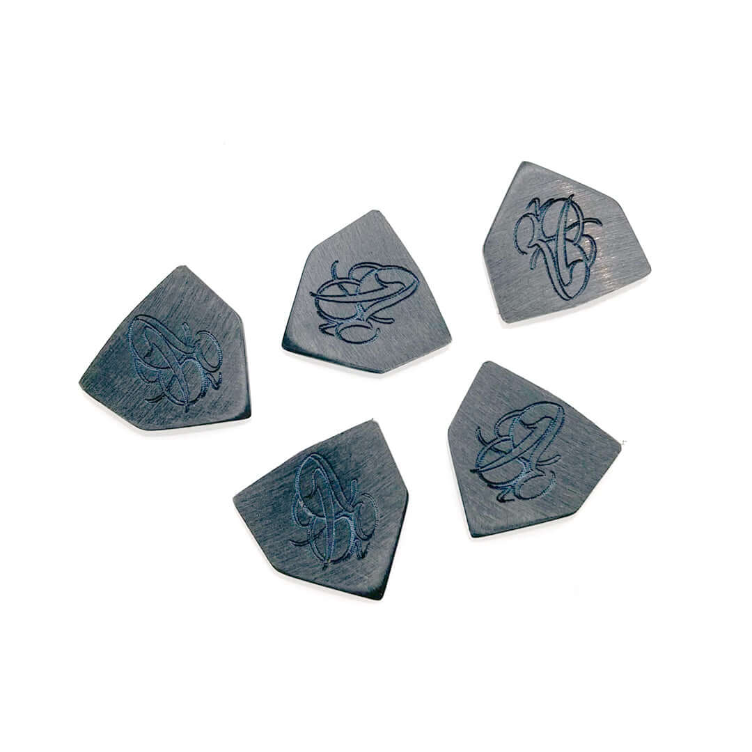 Handmade guitar pick by Purple Plectrums