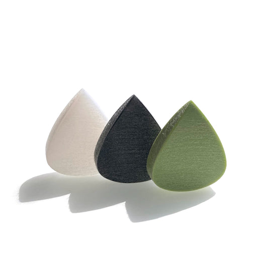 trio of big picks against a white background