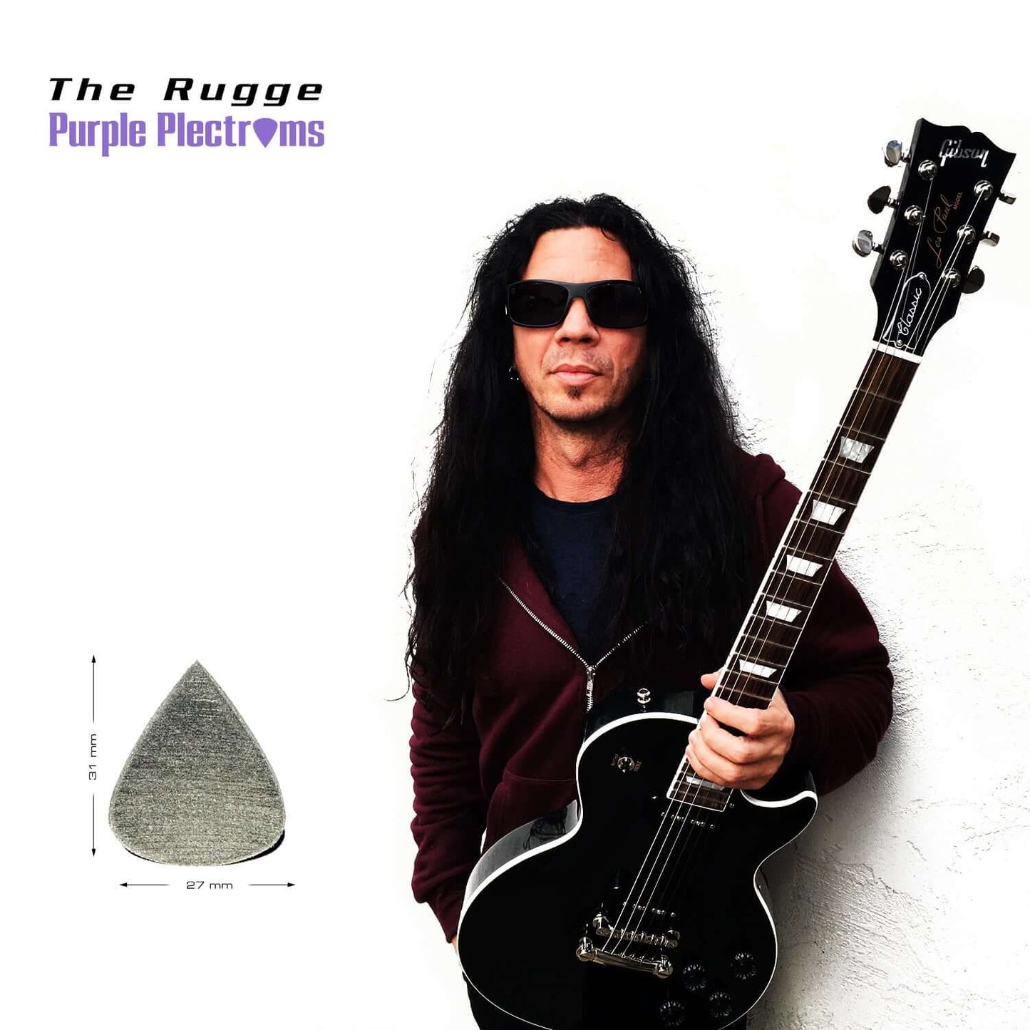 Handmade guitar pick by Purple Plectrums