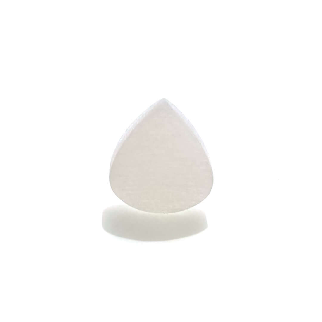 MidTech Arya guitar pick displayed on a white background, showcasing its unique teardrop shape and smooth finish.