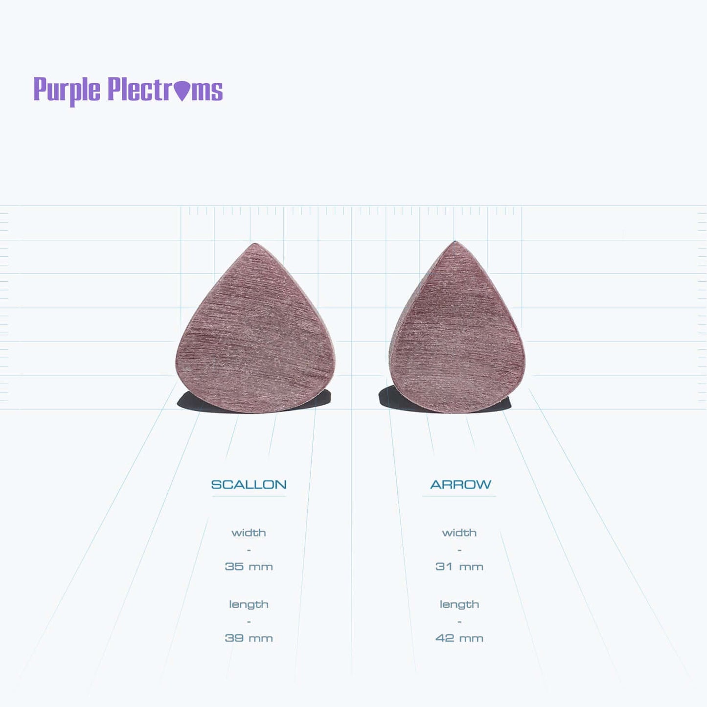 Handmade guitar pick by Purple Plectrums