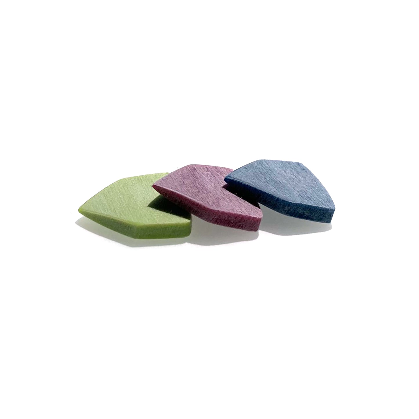 threesome of thin Amar guitar picks