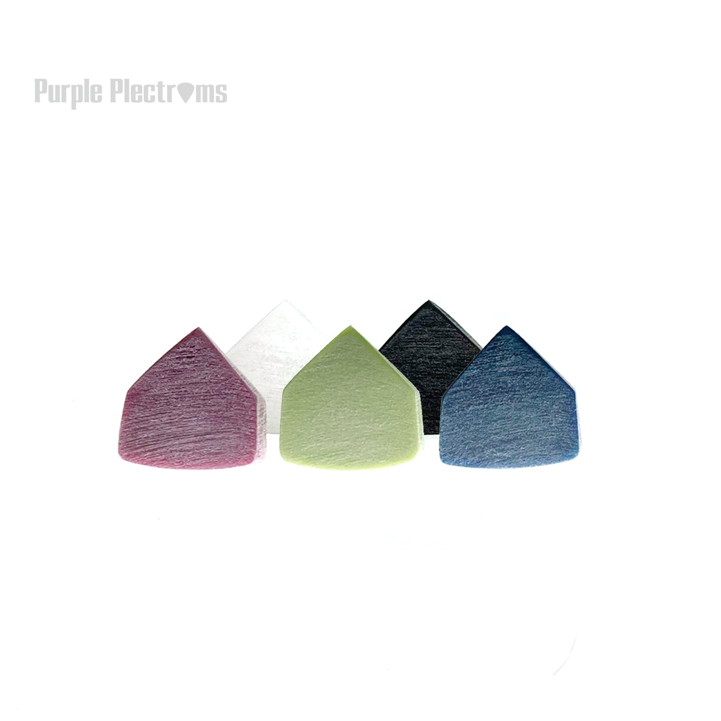 multi-colored baseball diamond shape guitar picks