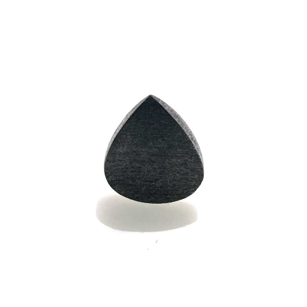 MidTech Arya guitar pick on a white background showing its unique teardrop shape and smooth finish.