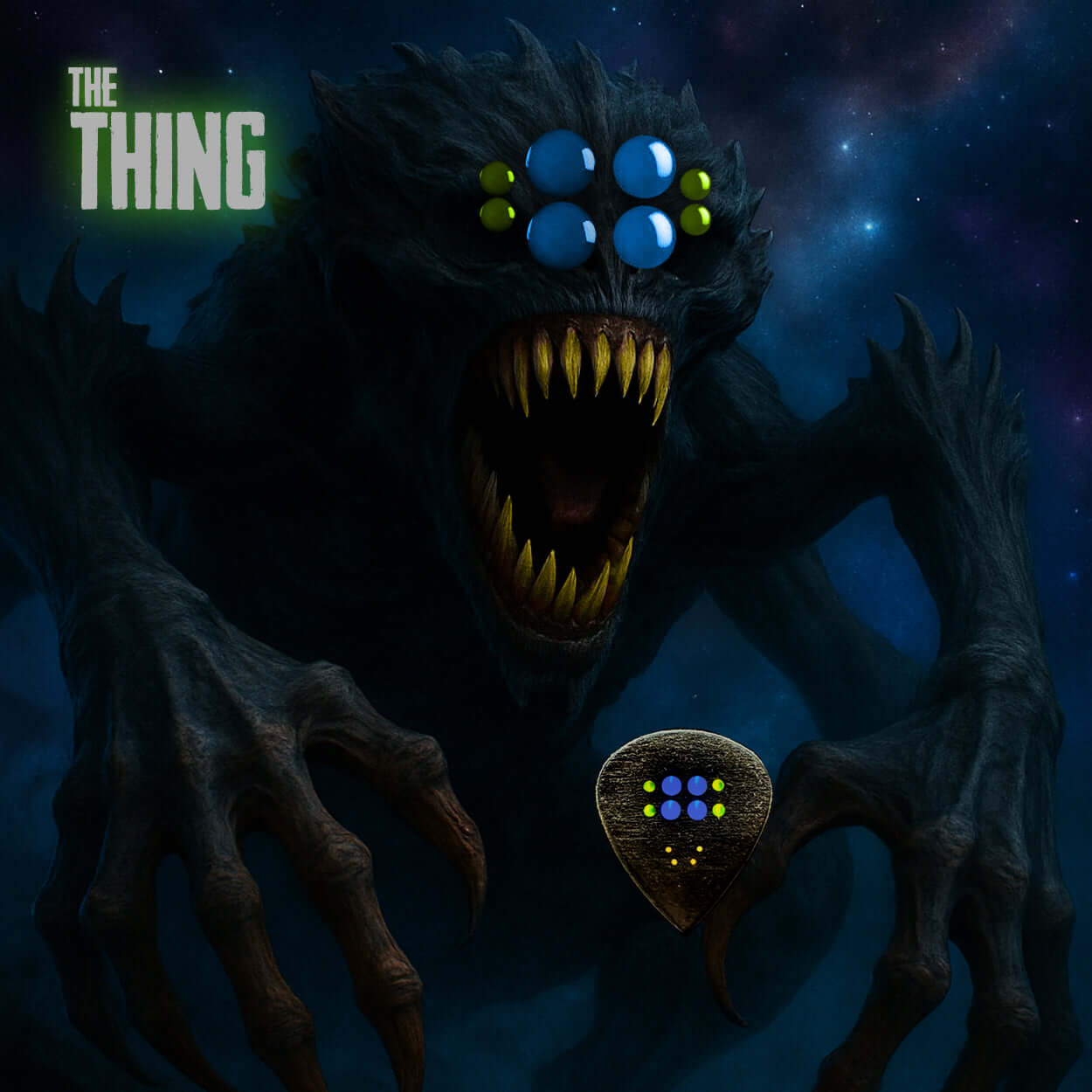 Handmade guitar pick by Purple Plectrums