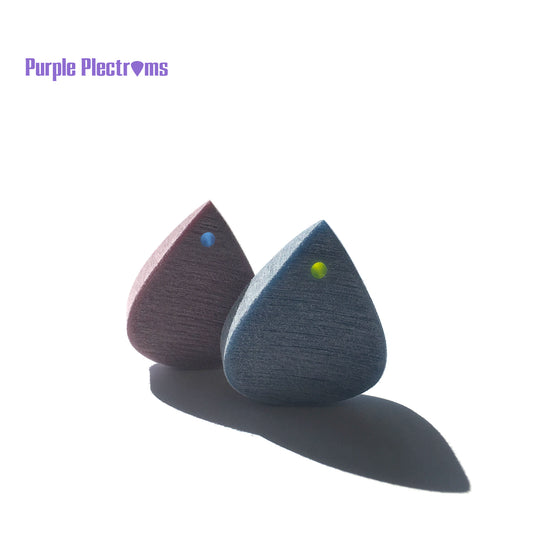 pair of guitar pick standing